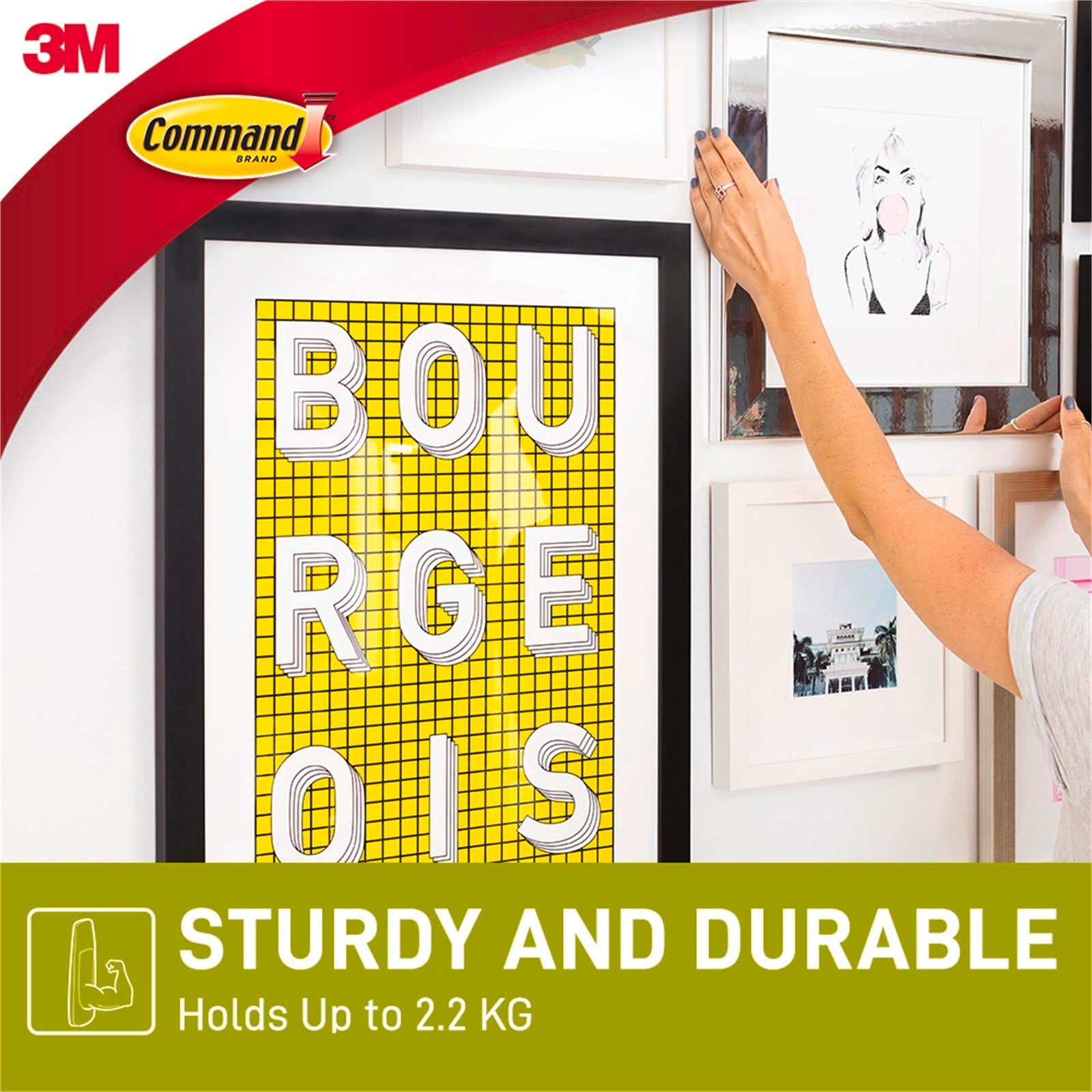 Command Large Metal Universal Picture Hanger - Adhesive, Damage-Free