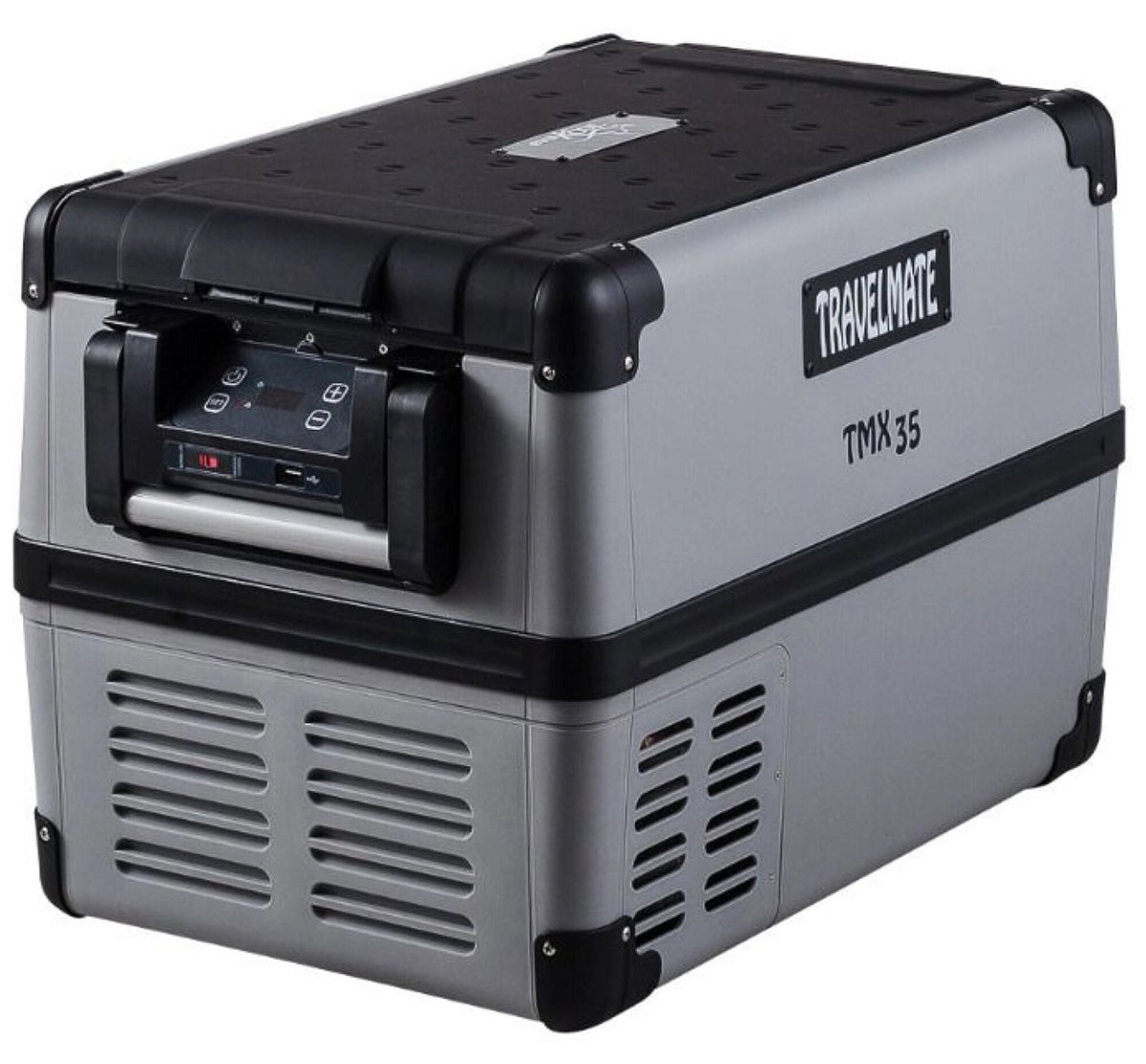 EvaKool 38L Travelmate portable fridge - End-opening lid - Black/Silver - TMX35