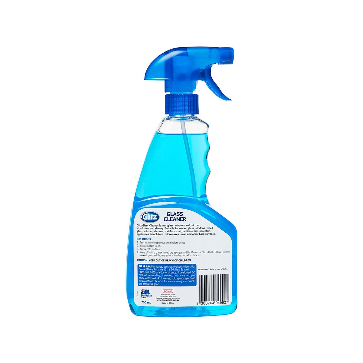 Glitz Glass Cleaner 750ml Streak-Free Shine Multi-Purpose Formula - SuperSaverAU - view 2