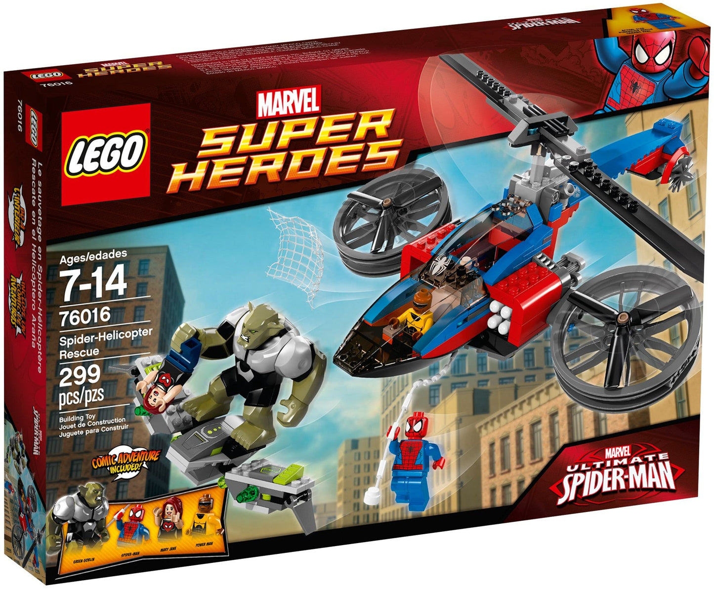 LEGO 76016 Super Heroes Spider-Helicopter Rescue- Auzzi Store