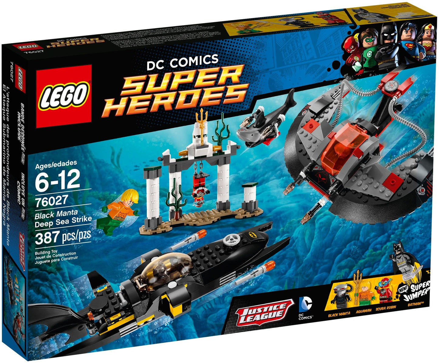 LEGO 76027 Super Heroes Black Manta Deep Sea Strike Building Set- Auzzi Store