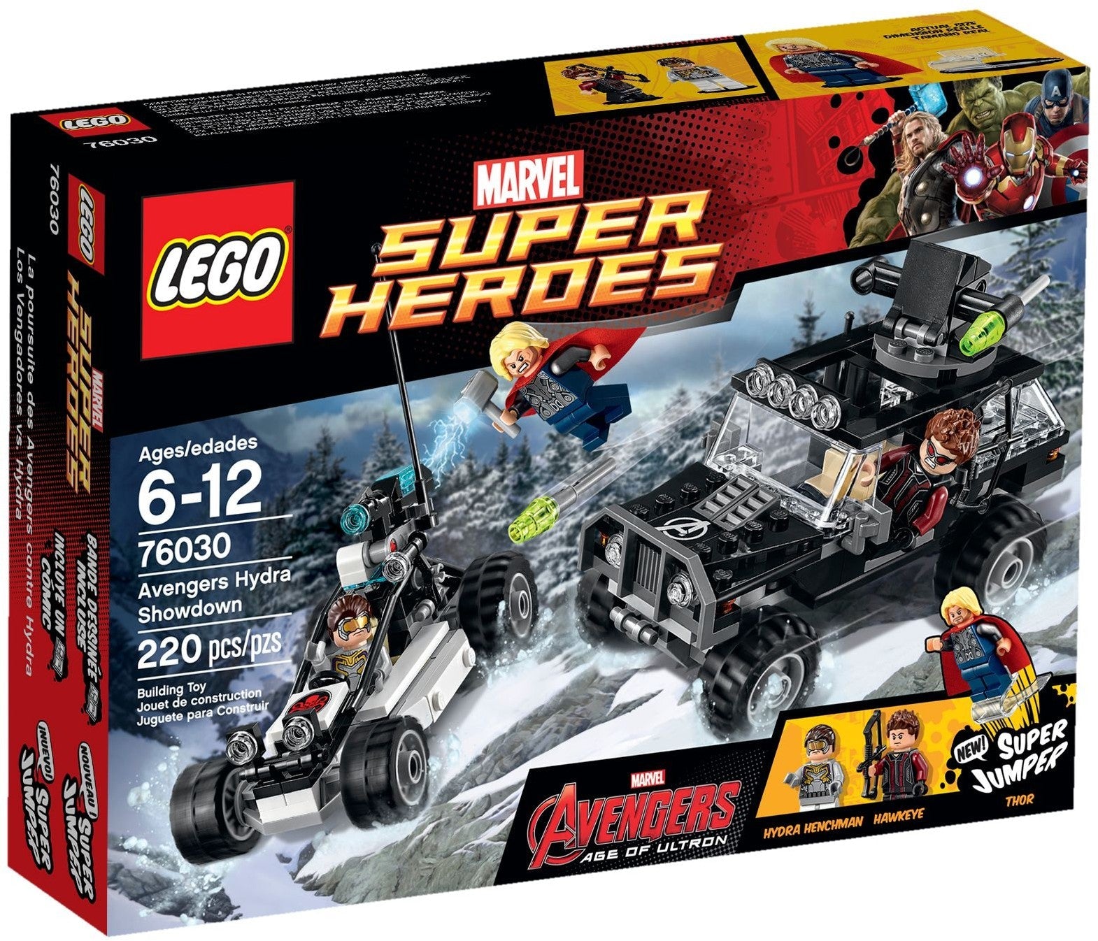 LEGO 76030 Marvel Super Heroes Avengers Avengers Hydra Showdown- Auzzi Store