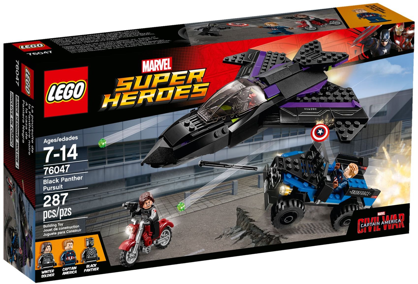 LEGO 76047 Marvel Super Heroes Black Panther Pursuit- Auzzi Store