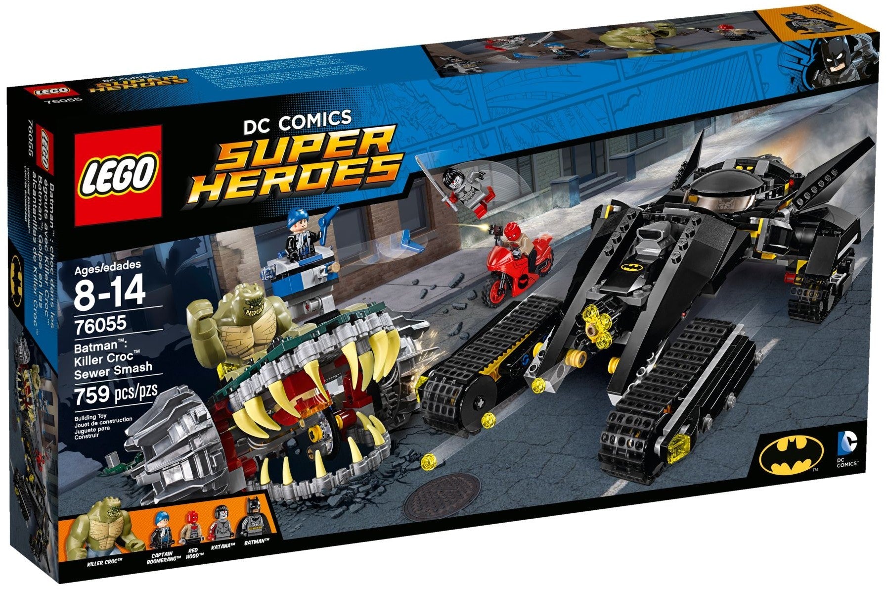 LEGO DC Super Heroes 76055 Batman: Killer Croc Sewer Smash- Auzzi Store
