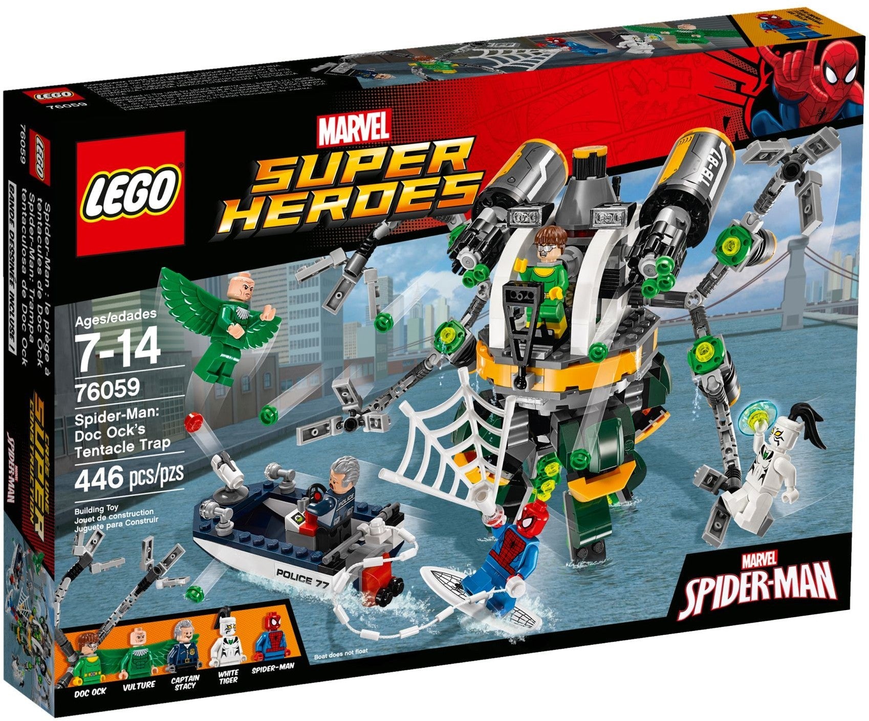 LEGO 76059 Marvel Super Heroes  Spider-Man: Doc Ock's Tentacle Trap- Auzzi Store