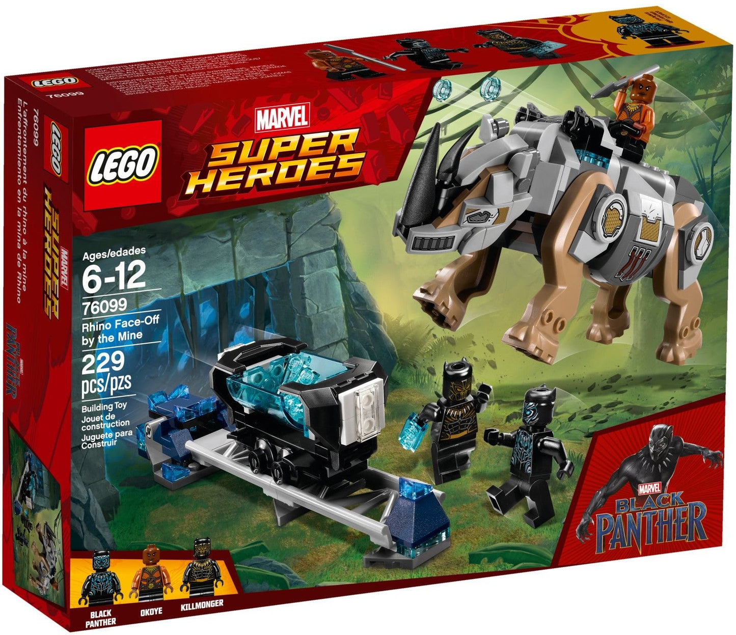 LEGO 76099 Super Heroes Rhino Face-Off by the Mine- Auzzi Store