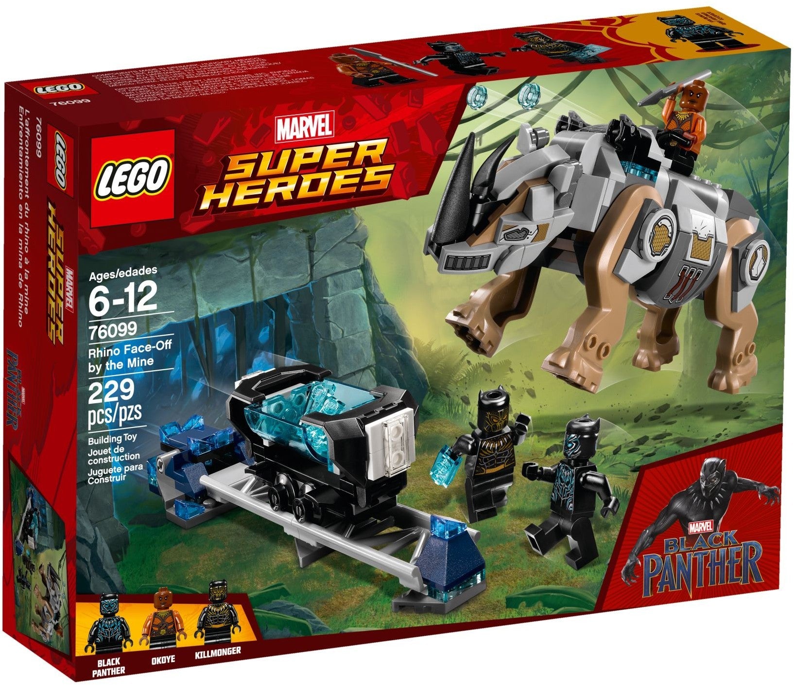 LEGO 76099 Super Heroes Rhino Face-Off by the Mine- Auzzi Store