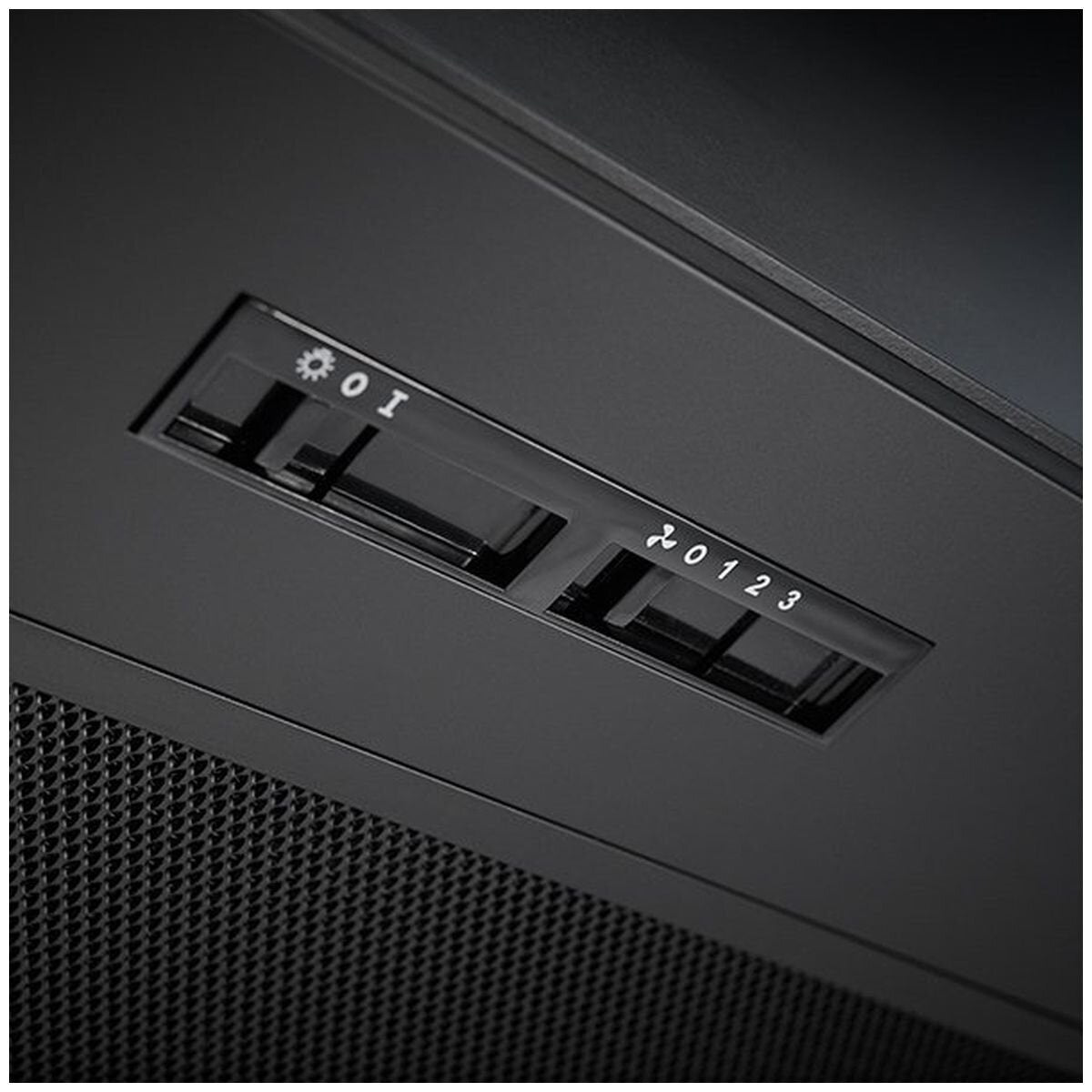 Omega 70cm undermount rangehood - 716m³/h air capacity - matte black, LED lights, washable filter - ORU70MB