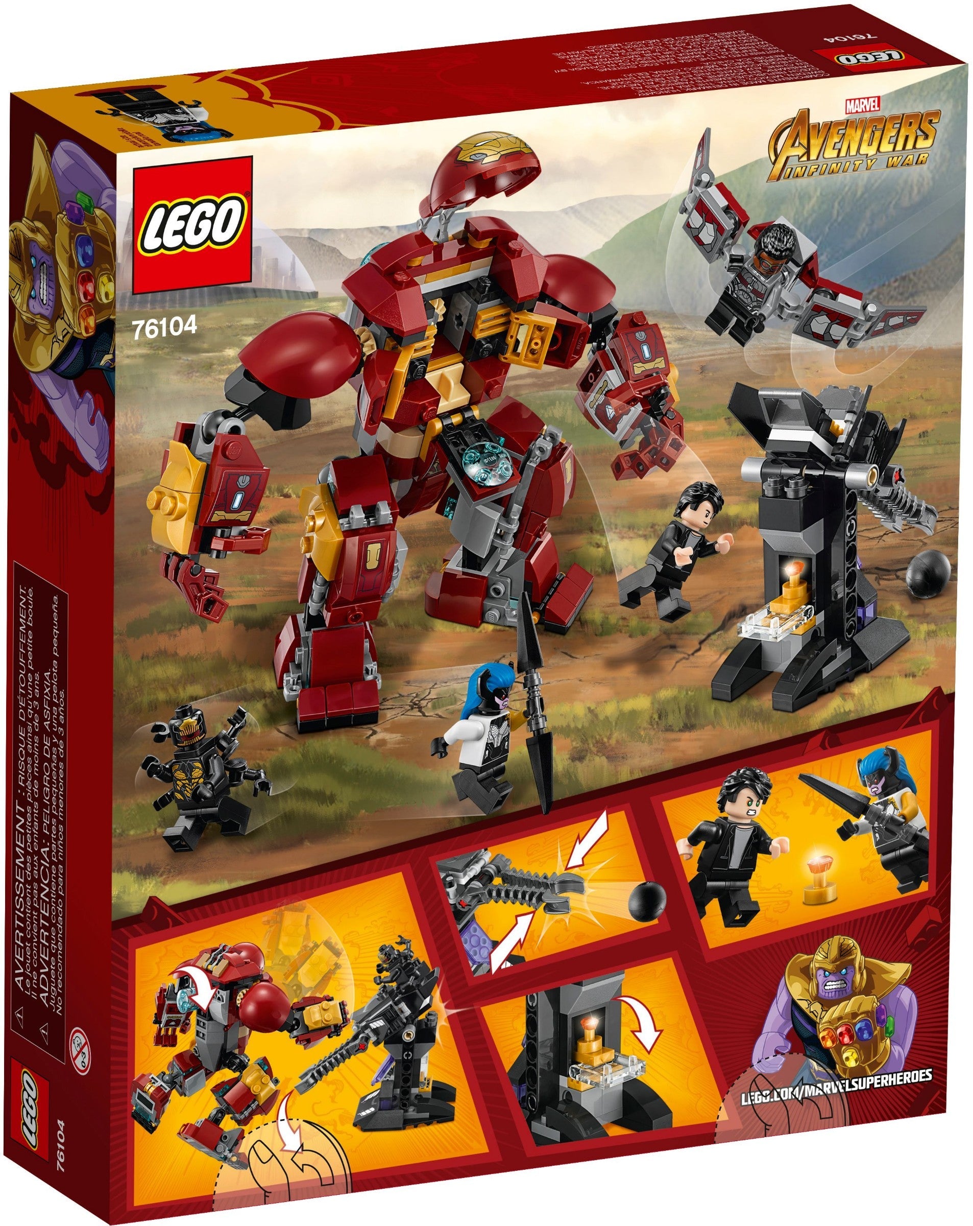 LEGO Marvel Super Heroes Avengers: Infinity War The Hulkbuster Smash-Up 76105- Auzzi Store
