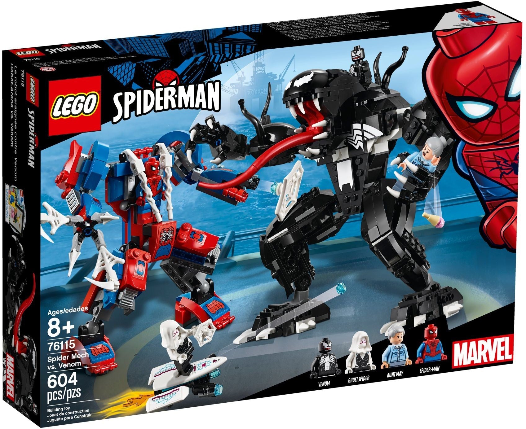 LEGO 76115 Spider Mech vs. Venom Mech Superhero Set - SuperSaverAU - view 1