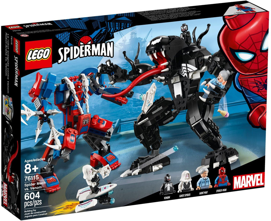 LEGO 76115 Spider Mech vs. Venom Mech Superhero Set - SuperSaverAU - view 1