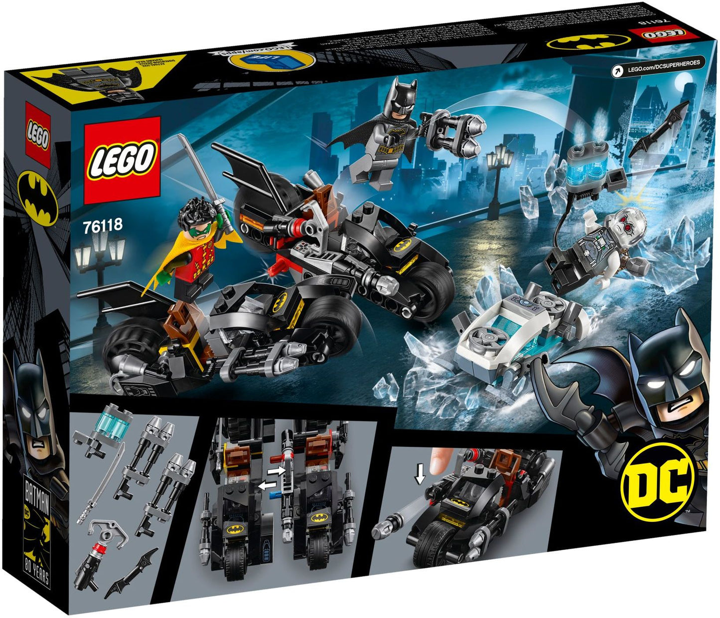 LEGO 76118 DC Super Heroes Mr. Freeze Batcycle Battle- Auzzi Store