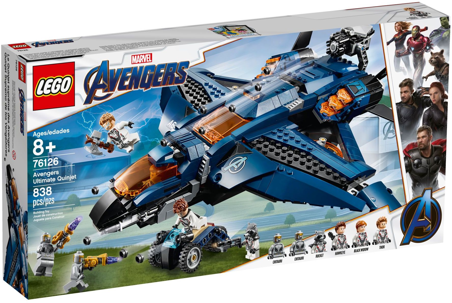 LEGO 76126 Marvel Super Heros The Avengers : Avengers Ultimate Quinjet- Auzzi Store