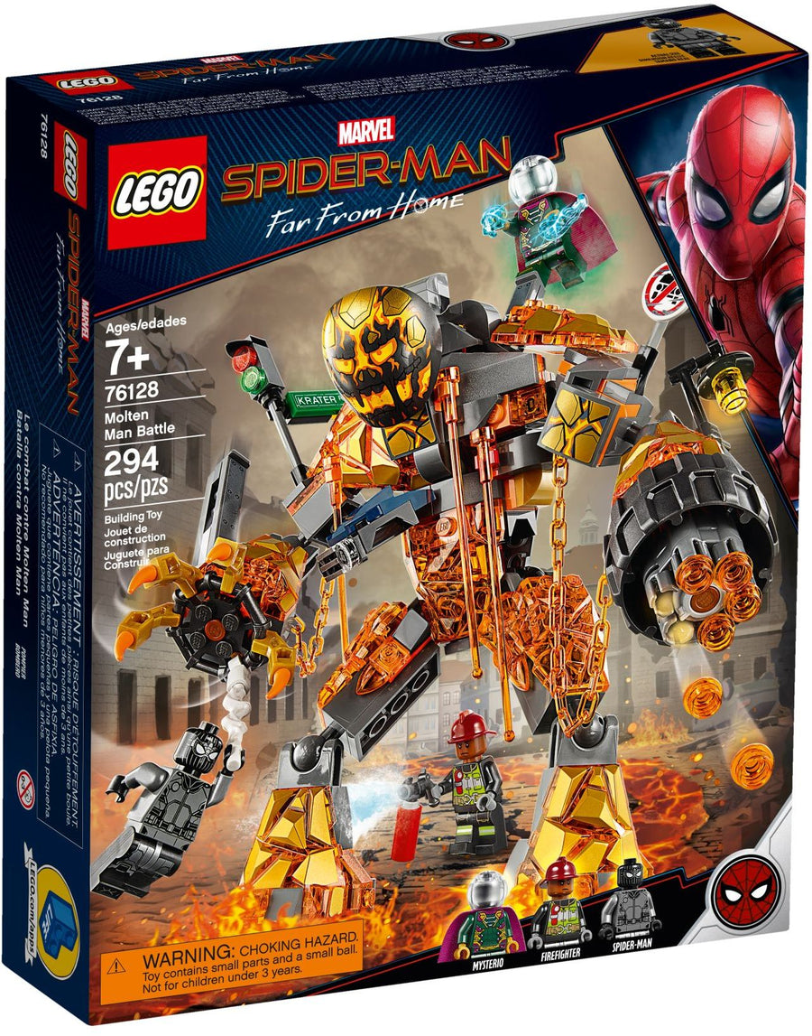 LEGO 76128 Molten Man Battle: Spider-Man vs. Mysterio - SuperSaverAU - view 1