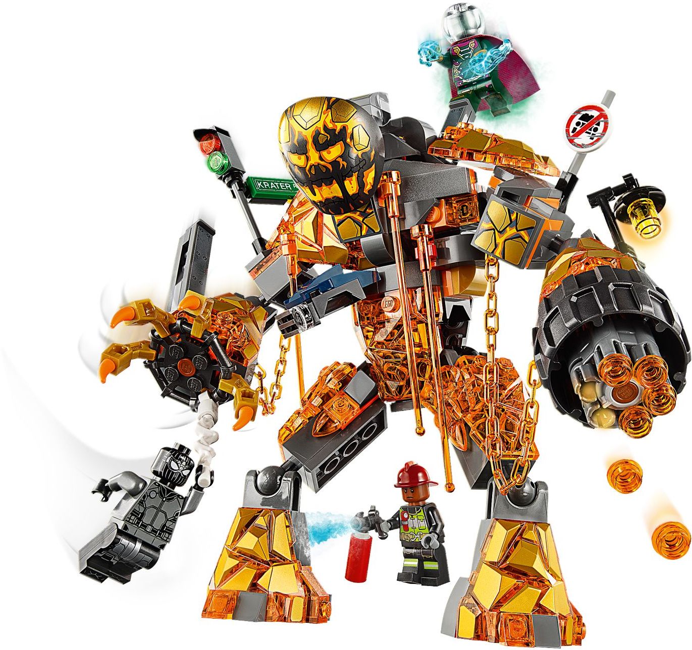 LEGO 76128 Molten Man Battle: Spider-Man vs. Mysterio - SuperSaverAU - view 2