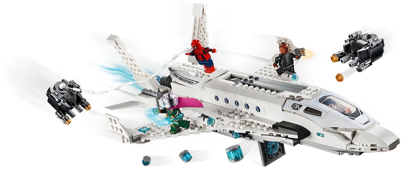 LEGO 76130 Stark Jet & Drone Attack: Spider-Man vs. Mysterio - SuperSaverAU - view 3