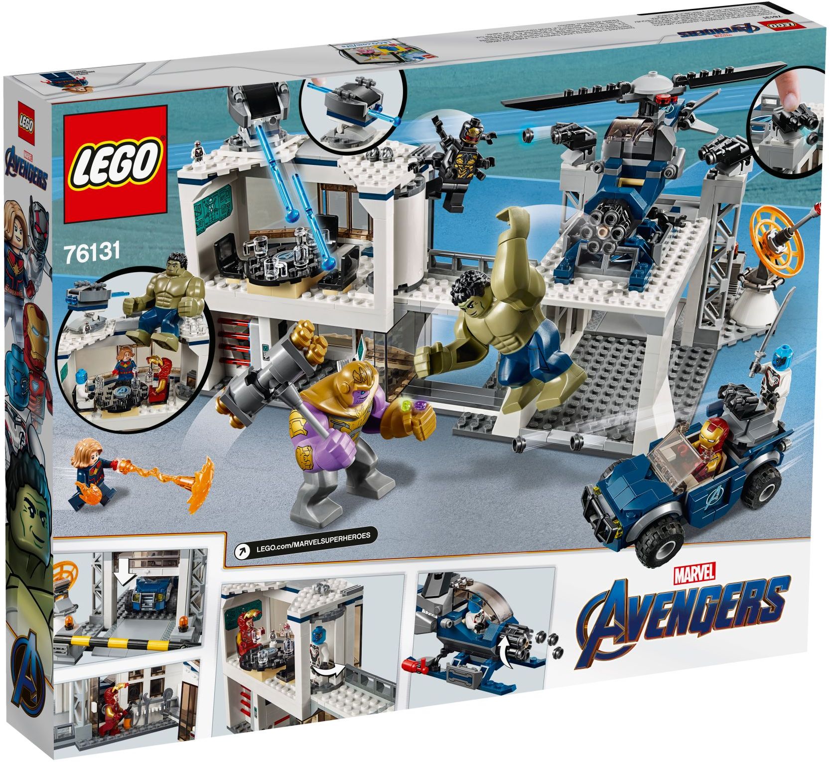 LEGO 76131 Avengers Compound Battle Superhero Minifigures Playset - SuperSaverAU - view 4