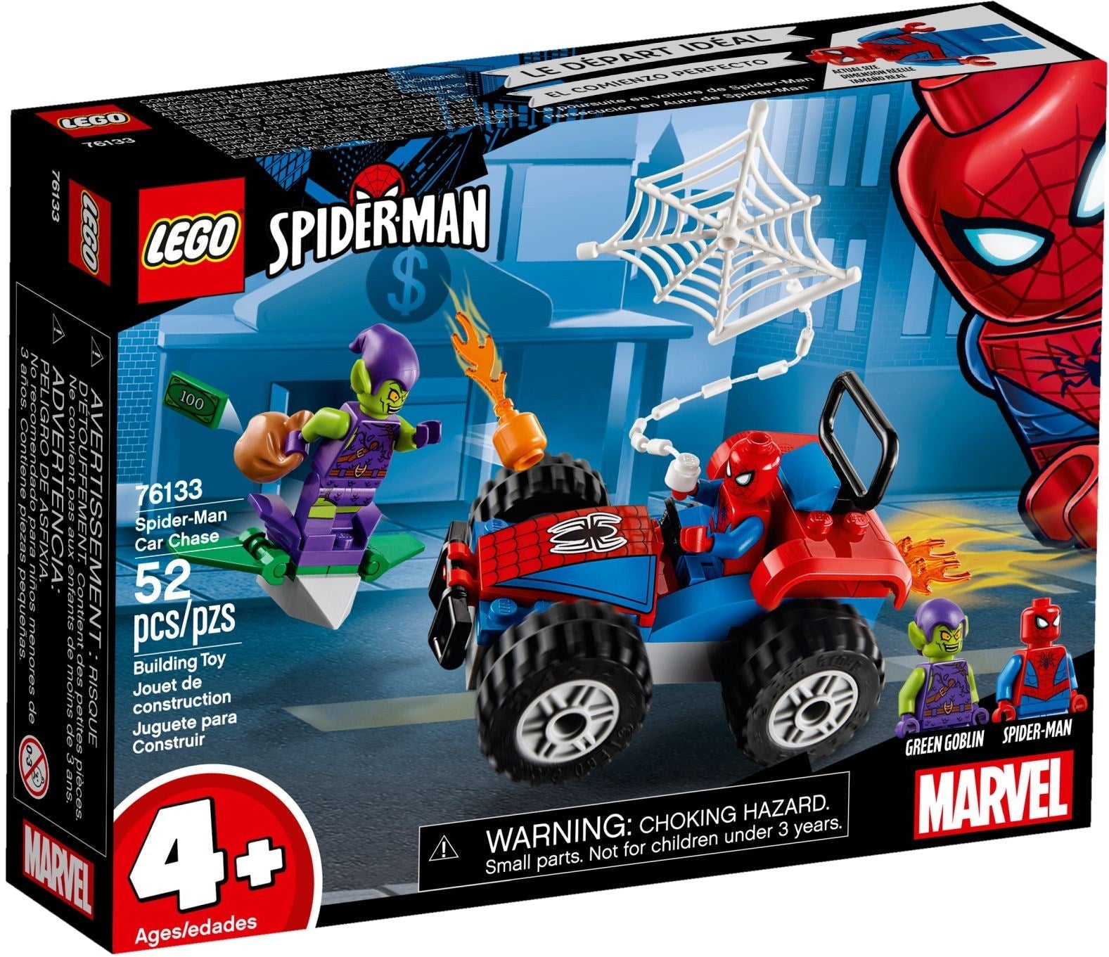 LEGO 76133 Spider-Man Car Chase: Green Goblin Showdown - SuperSaverAU - view 1