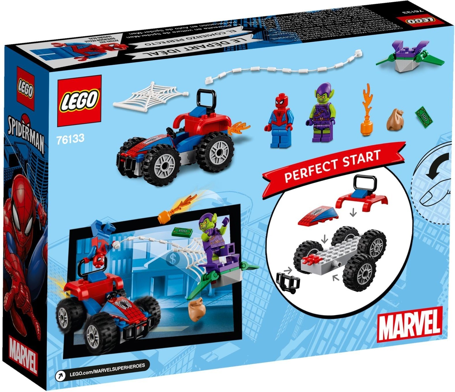 LEGO 76133 Spider-Man Car Chase: Green Goblin Showdown - SuperSaverAU - view 4