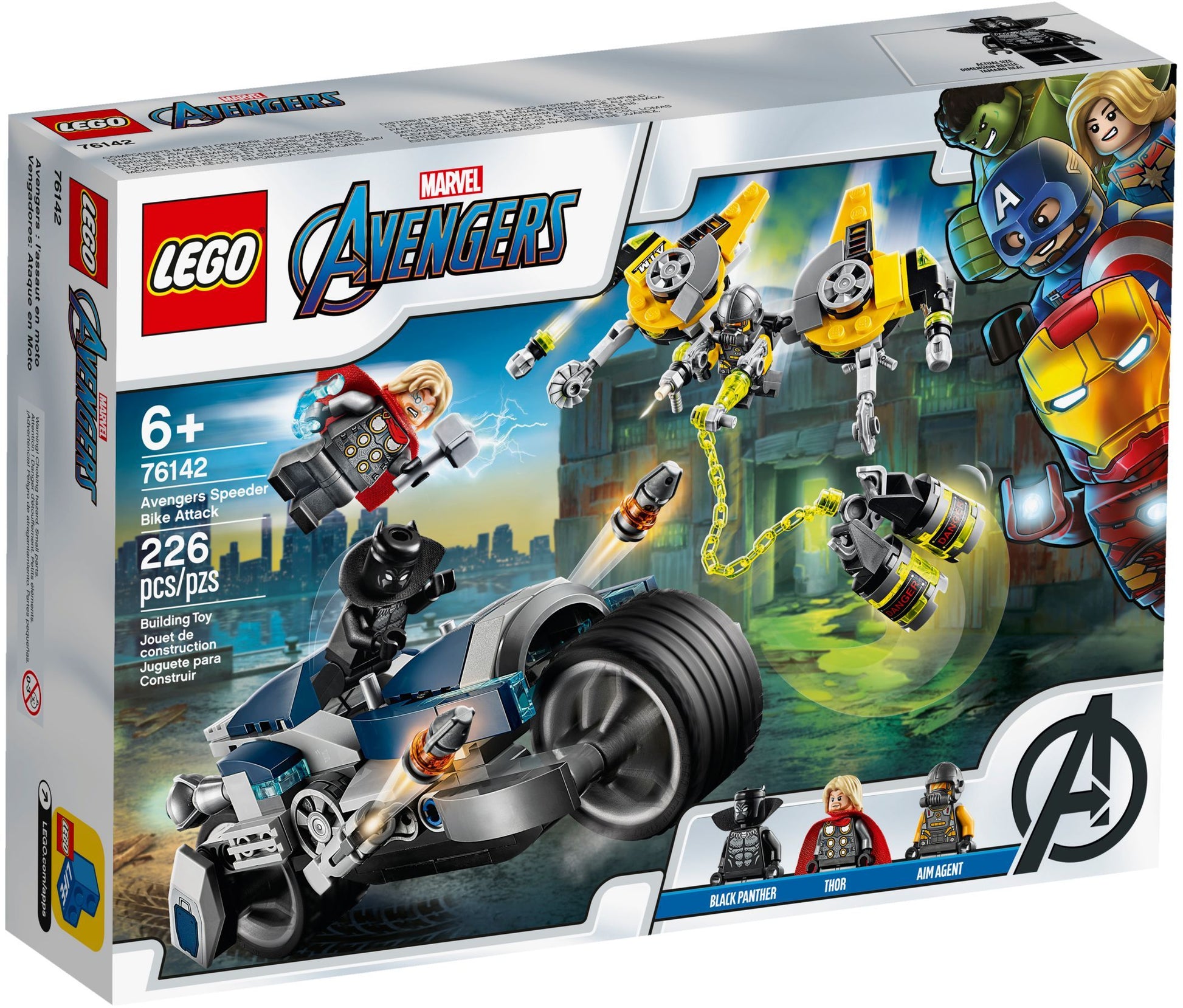 LEGO Marvel Super Heroes 76142: Avengers Speeder Bike Attack- Auzzi Store