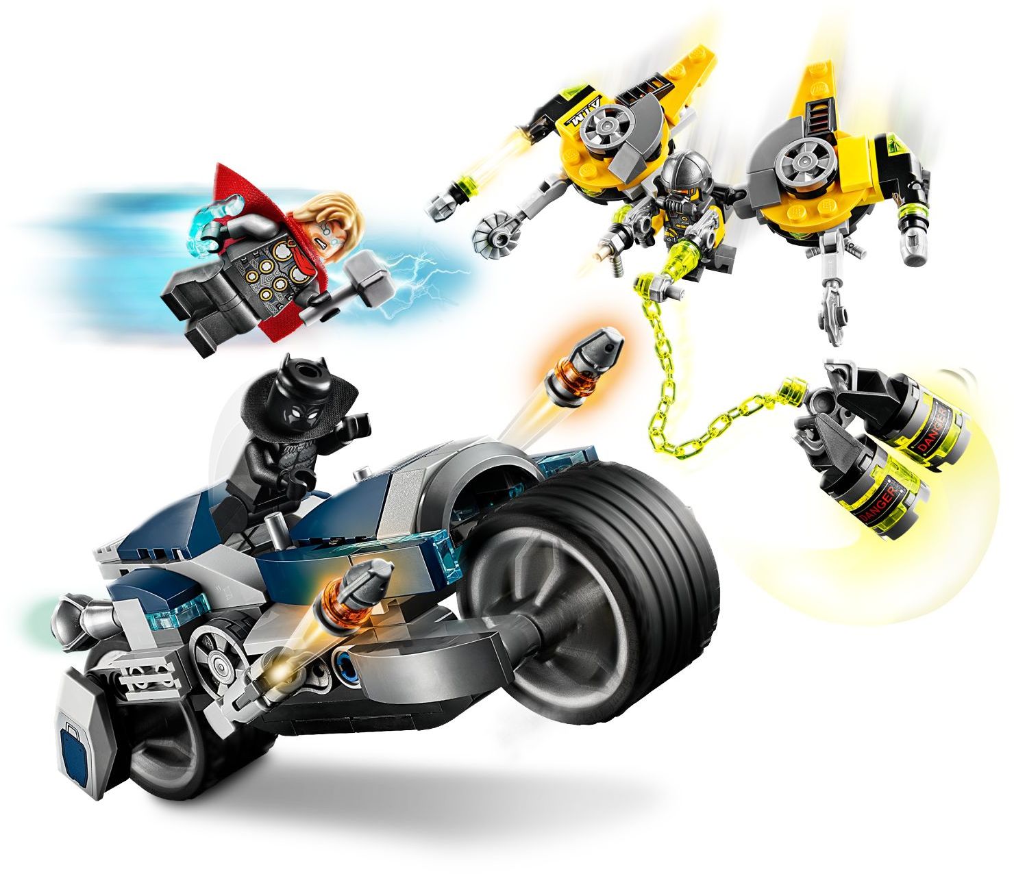 LEGO Marvel Super Heroes 76142: Avengers Speeder Bike Attack- Auzzi Store