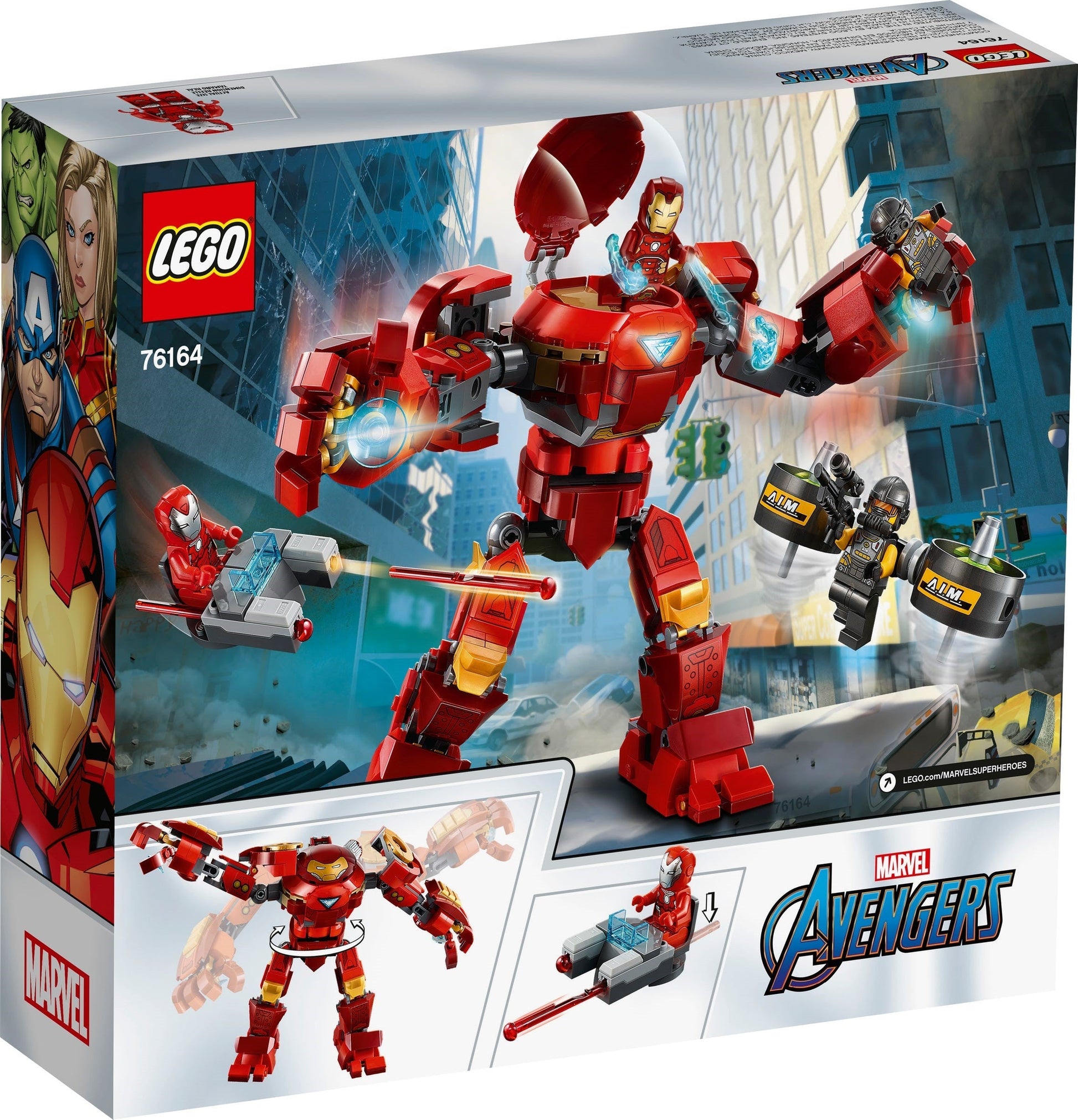 LEGO Marvel Series 76164 Iron Man Hulkbuster versus A.I.M. Agent- Auzzi Store