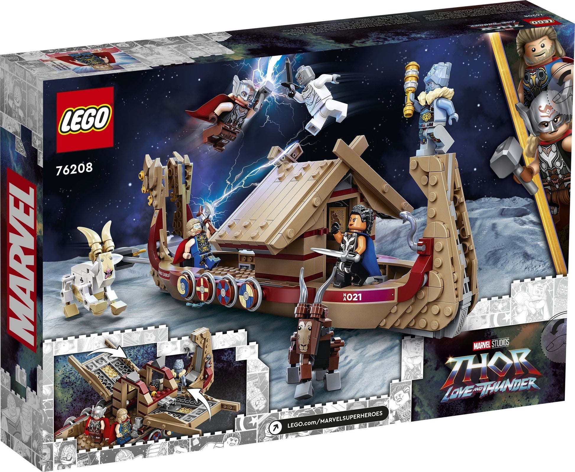 LEGO Marvel 76208 Thor 4 Love and Thunder The Goat Boat- Auzzi Store