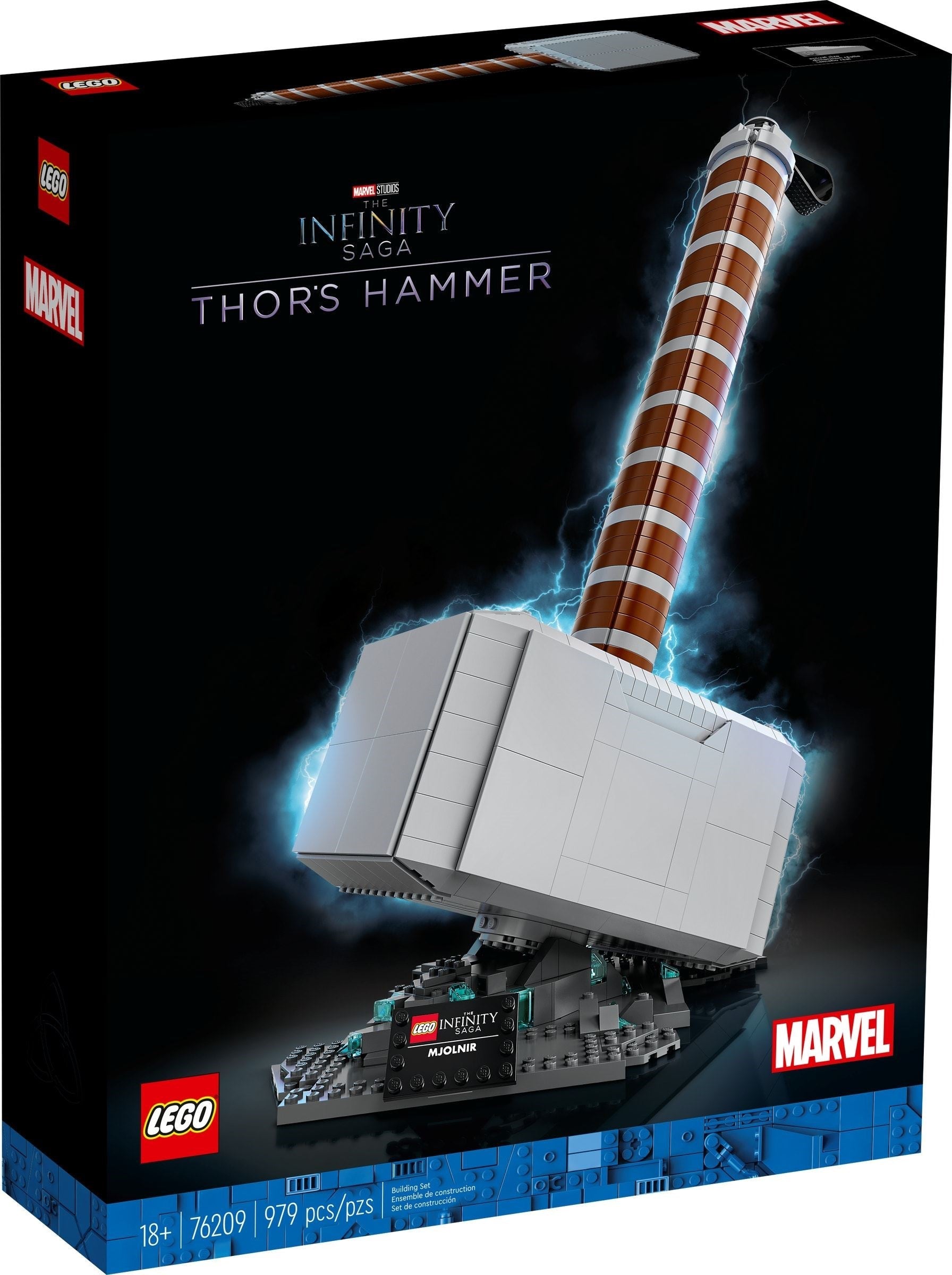 LEGO 76209 Thor's Hammer Mjolnir Infinity Saga Display Set - SuperSaverAU - view 1