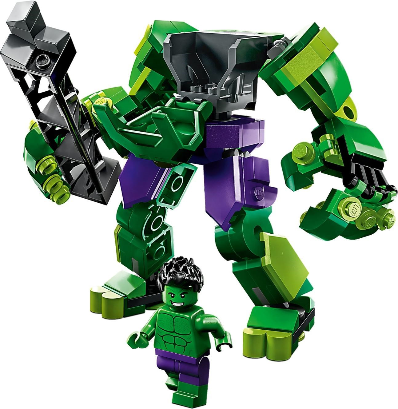 LEGO 76241 Hulk Mech Armor – Action-Packed Superhero Playset - SuperSaverAU - view 2
