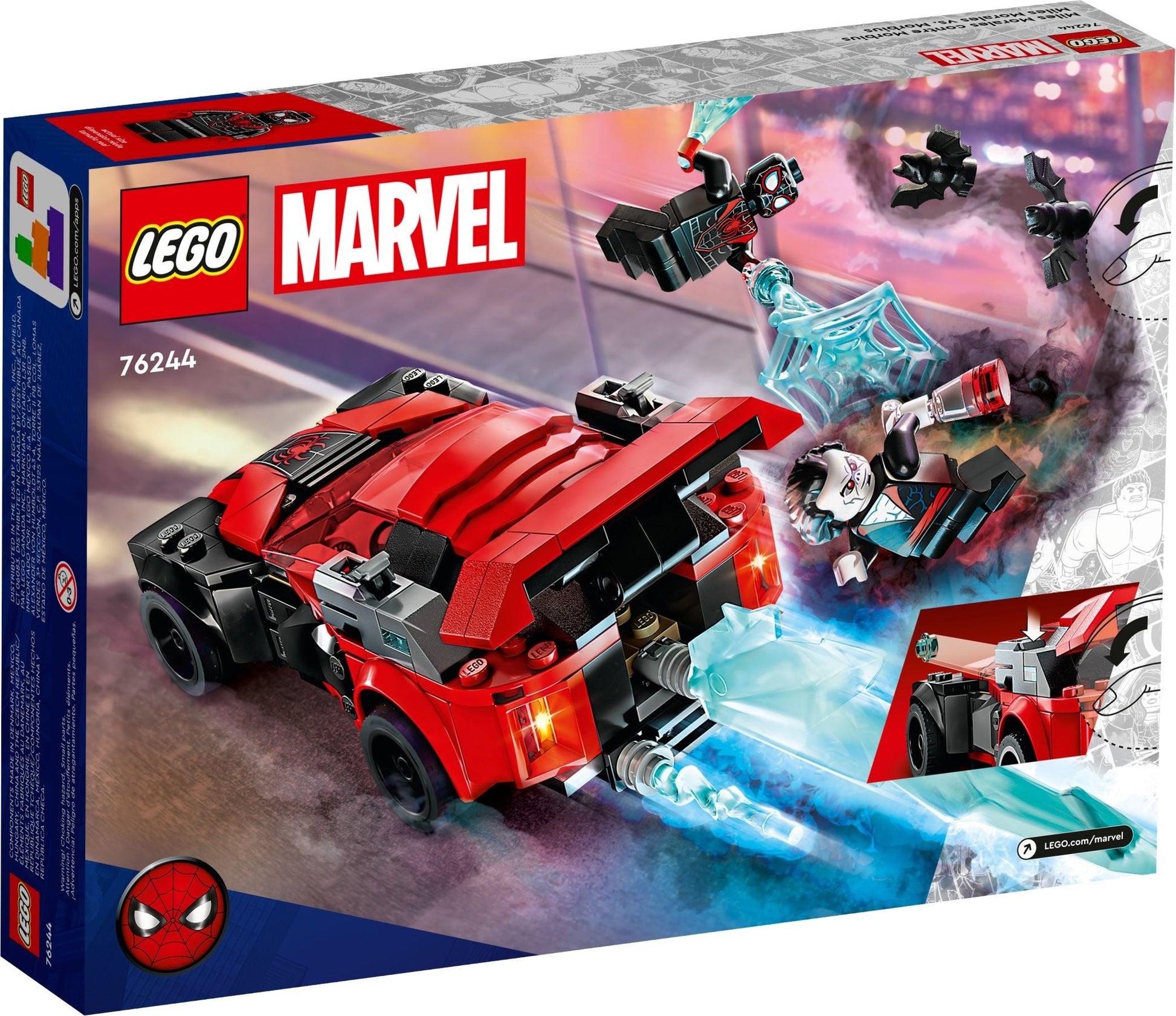 LEGO 76244 Miles Morales vs. Morbius Marvel- Auzzi Store