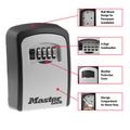 Master Lock Wall Mounted Key Safe - 83mm Steel - Weather Resistant - SuperSaverAU - view 2