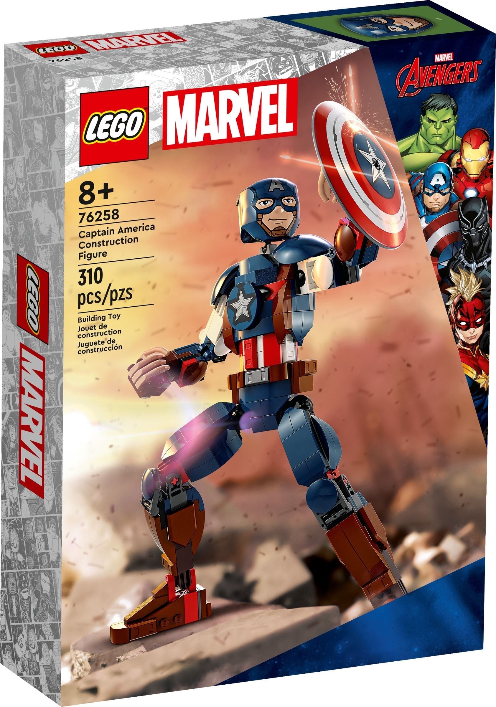 LEGO Marvel Series 76258 Captain America Construction Figure- Auzzi Store