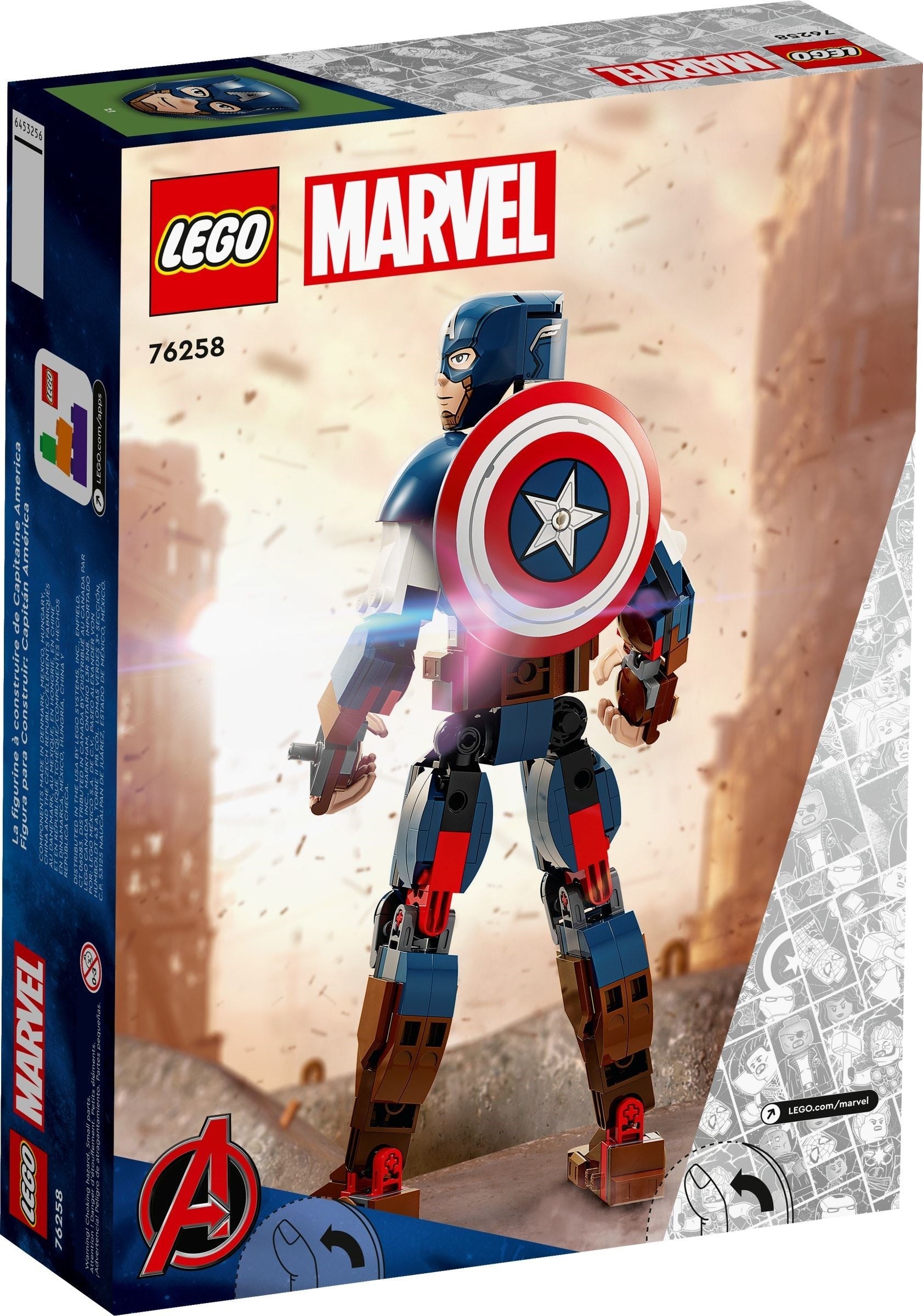 LEGO Marvel Series 76258 Captain America Construction Figure- Auzzi Store