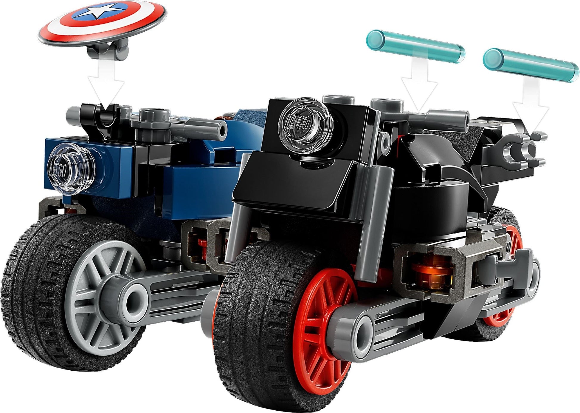 LEGO Marvel Series 76260 Black Widow & Captain America Motorcycles set- Auzzi Store