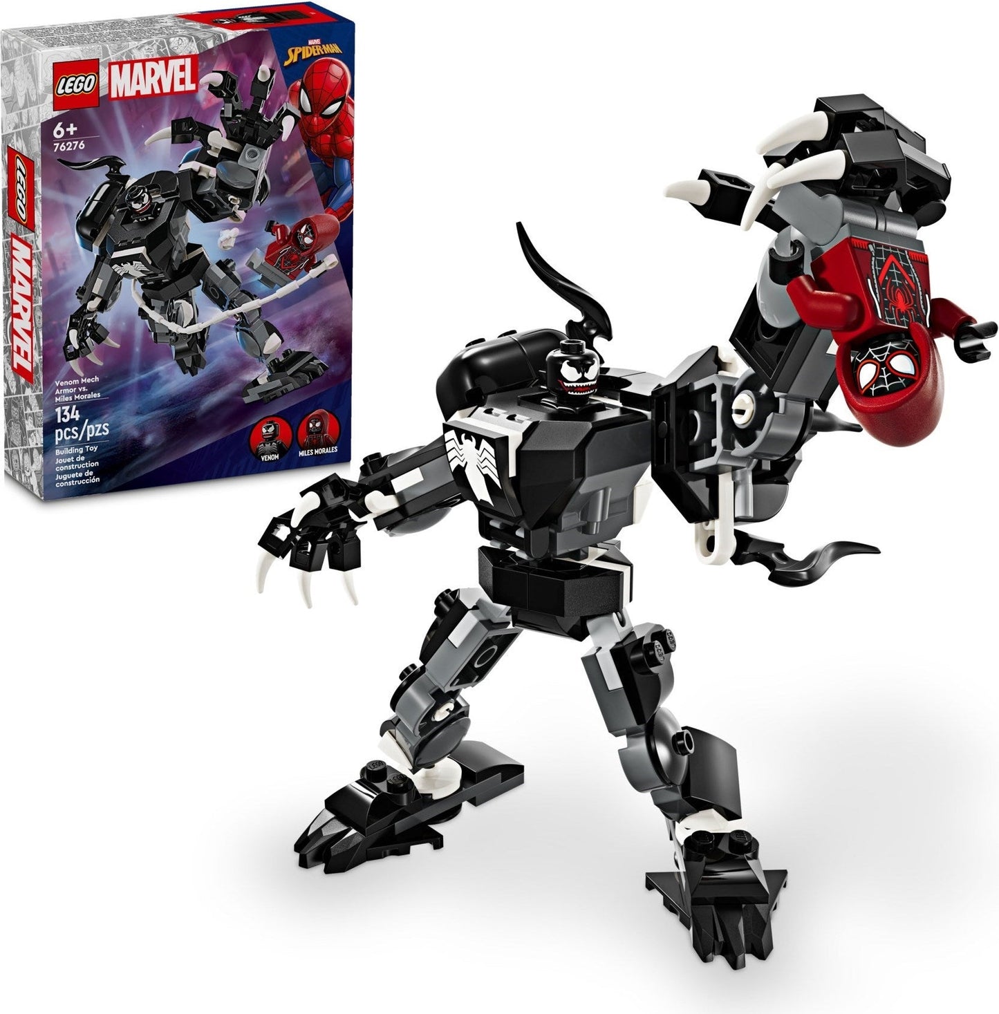 LEGO Marvel 76276 Venom Mech Armor vs. Miles Morales- Auzzi Store