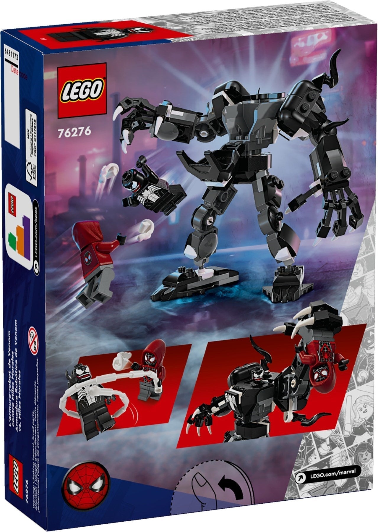 LEGO Marvel 76276 Venom Mech Armor vs. Miles Morales- Auzzi Store