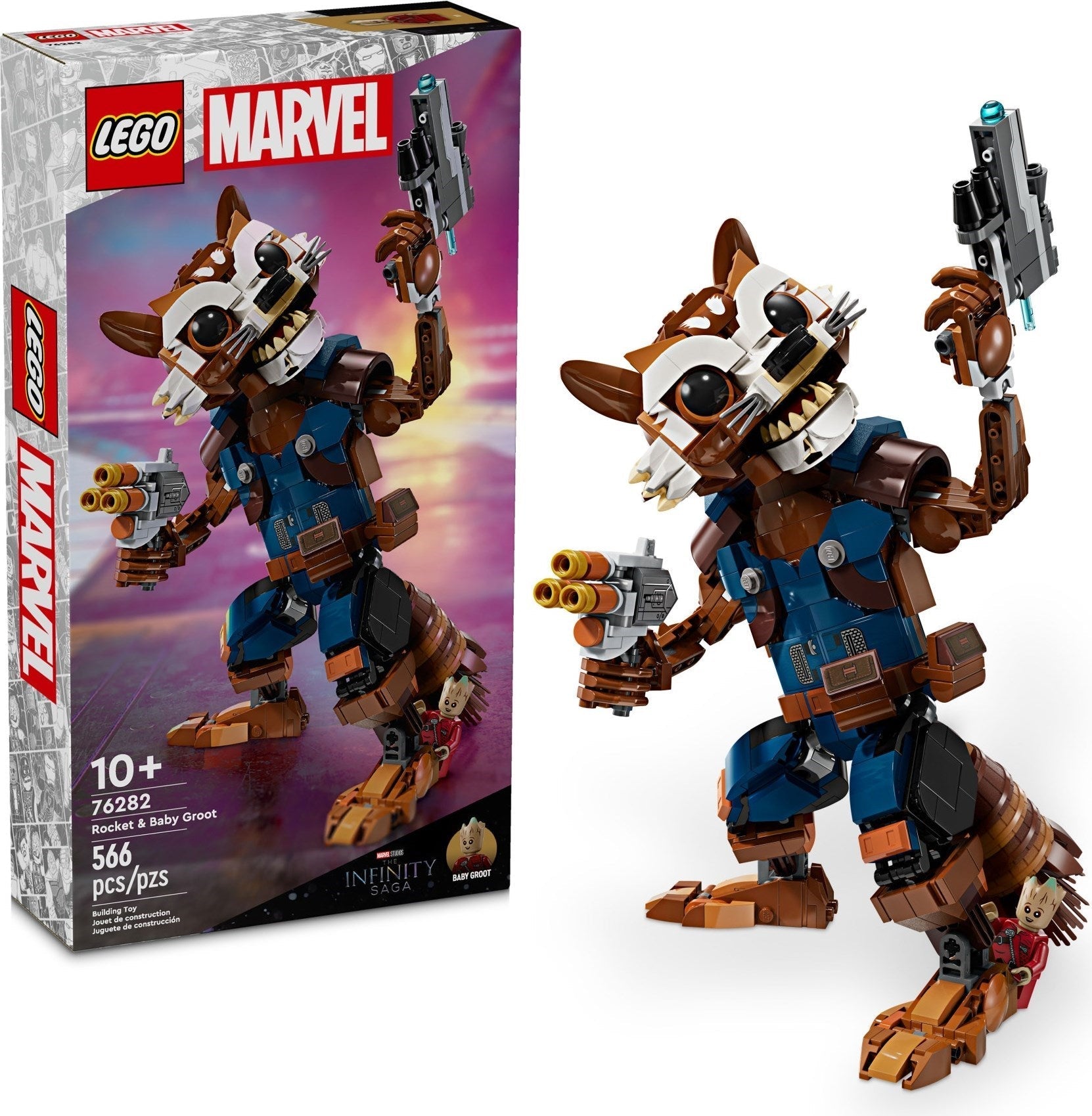 LEGO Marvel 76282 Rocket and Baby Groot Set - SuperSaverAU - view 1