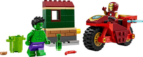 LEGO Marvel 76287 Iron Man with Bike and The Hulk - SuperSaverAU - view 1