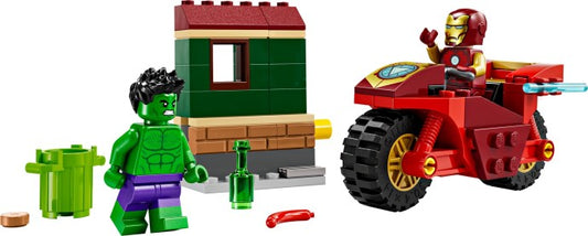 LEGO Marvel 76287 Iron Man with Bike and The Hulk