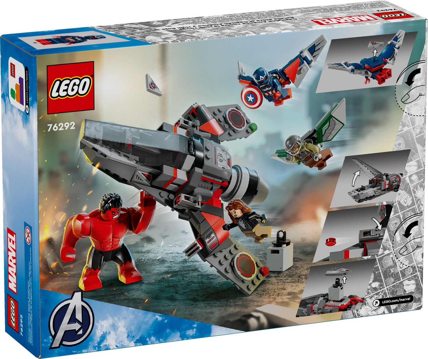 LEGO Marvel Captain America vs. Red Hulk Battle 76292