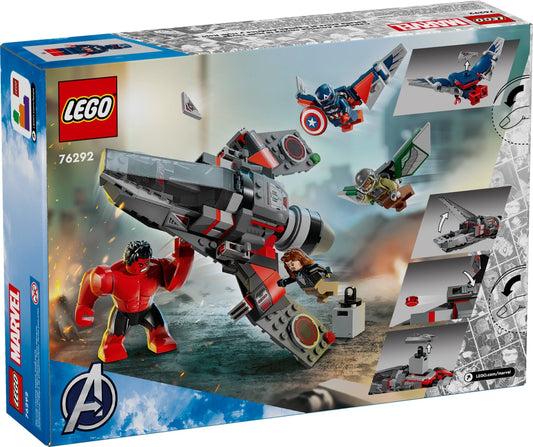 LEGO Marvel Captain America vs. Red Hulk Battle 76292