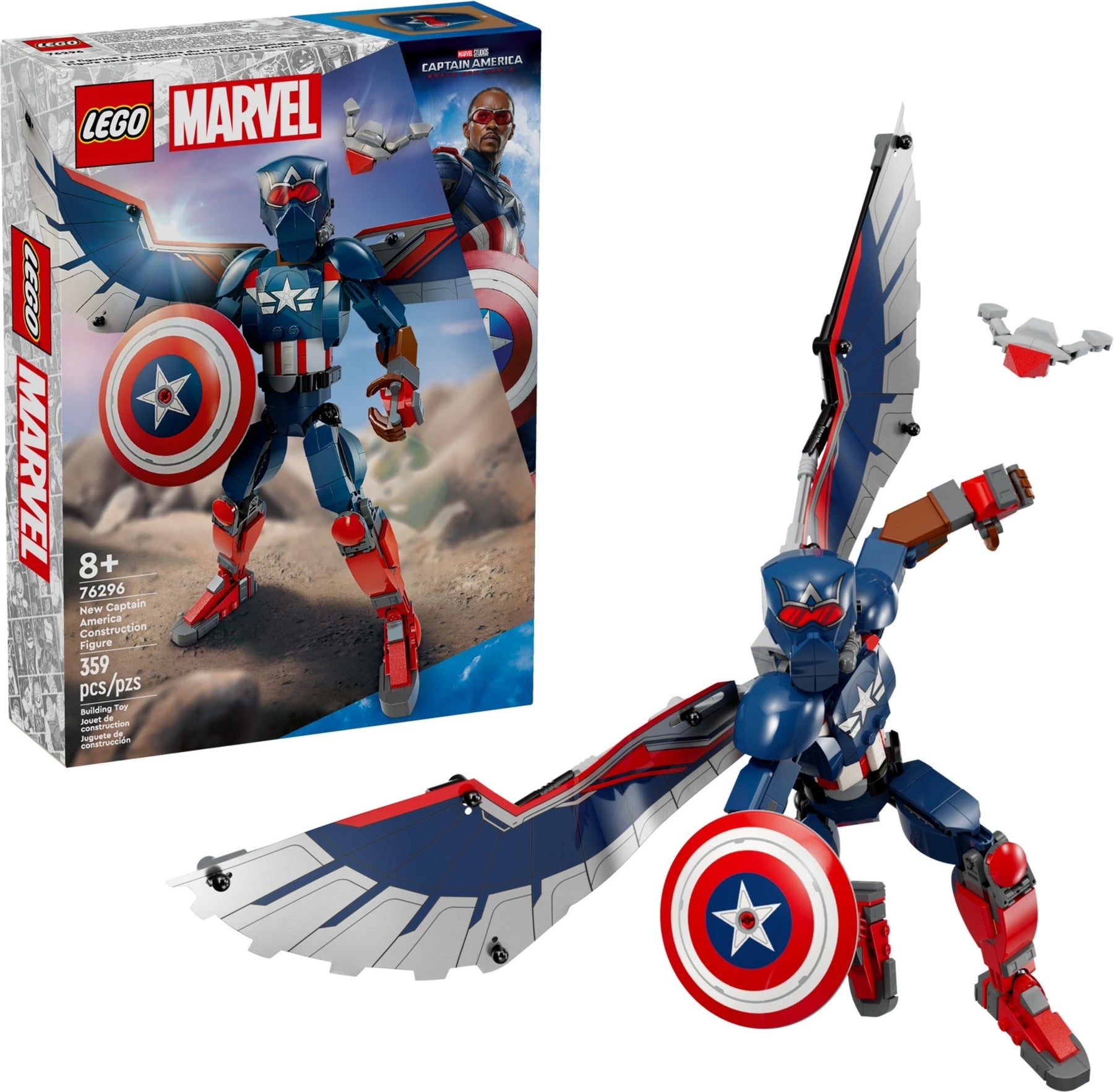 LEGO Marvel 76295 Captain America Construction Figure - SuperSaverAU - view 2