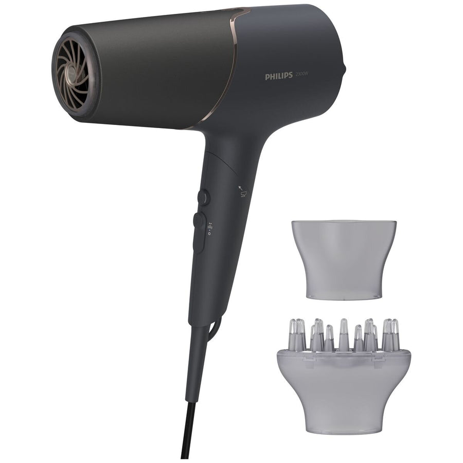 Philips Hair Dryer 5000 - 2300W High-Speed Drying - ThermoShield and Ionic Care - Satin and Rose - BHD538-20