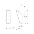 Phoenix Chrome Reva Robe Hook - 50mm x 75mm - Durable - Modern Design - SuperSaverAU - view 2