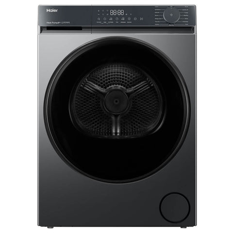 Haier 8kg Heat Pump Dryer - Dark Grey, 8 Star Energy Rating, Allergy Care, Rack Dry - HDHPS80KB1