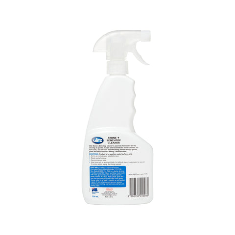 Glitz Stone and Benchtop Cleaner Concentrate, Non-Acidic, 750ml