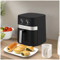 Kitchen Couture Compact Air Fryer 5.5L - Black - Dual Dial Controls, Auto Shut-Off Timer - 10005260