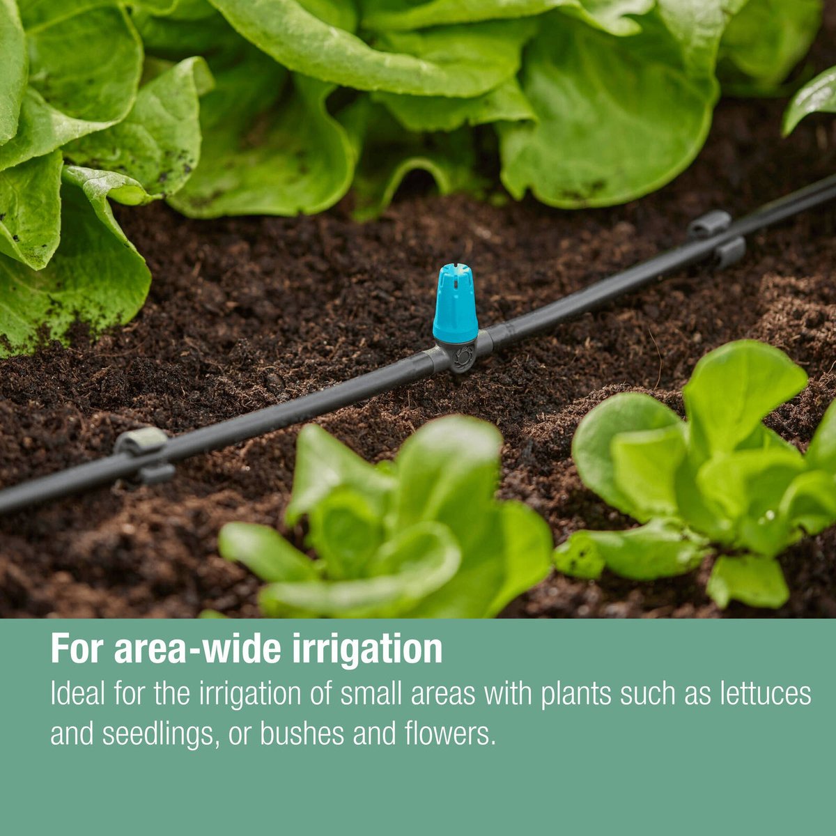Gardena Micro Irrigation Small Area Spray Nozzle 10 Pack - 10-40 cm Radius - Black/Turquoise - SuperSaverAU - view 3