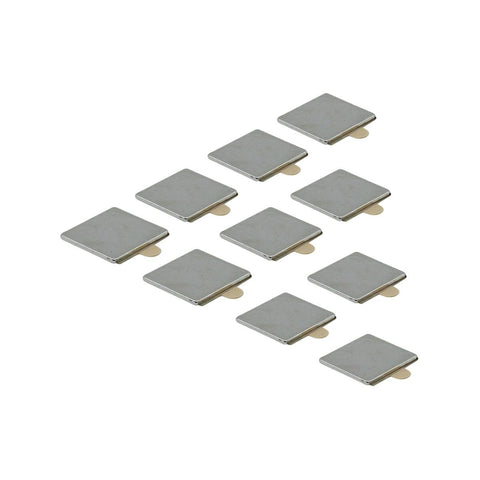 Everhang Rare Earth Square Adhesive Magnet 10 Pack - 15mm x 15mm - Silver - 1.2kg Pull Strength - SuperSaverAU - view 1