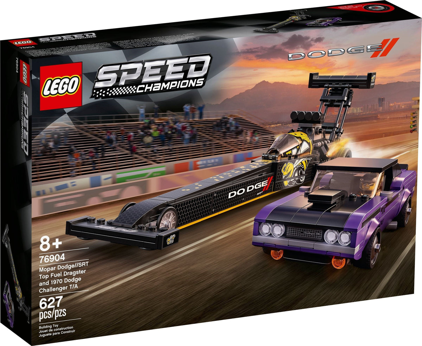 LEGO Speed Champion 76904 Mopar SRT Top Fuel Dragster 1970 Dodge Challenger- Auzzi Store